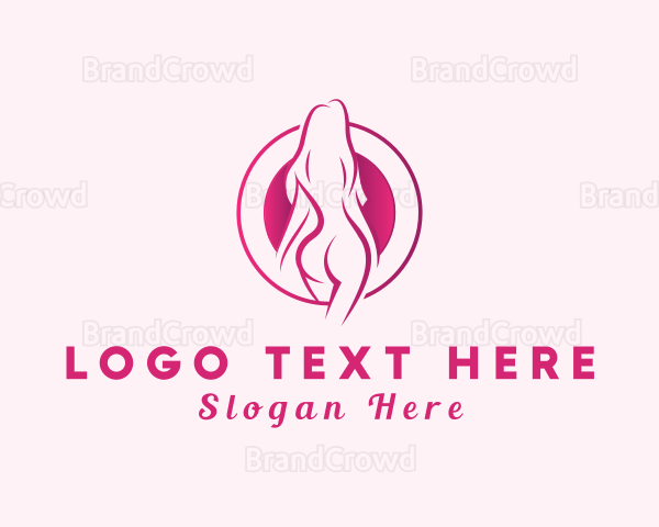 Sexy Nude Woman Logo