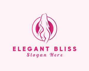 Porn - Sexy Nude Woman logo design