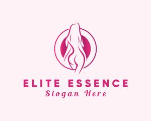 Model - Sexy Nude Woman logo design