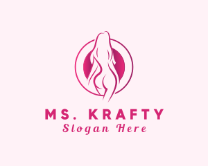 Erotic - Sexy Nude Woman logo design