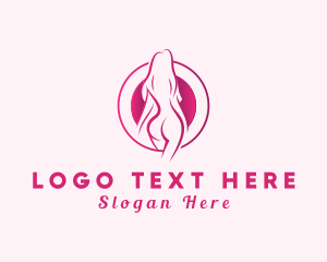 Nude - Sexy Nude Woman logo design