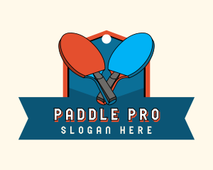 Paddle Ping Pong logo design