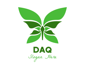 Fly - Green Natural Butterfly logo design
