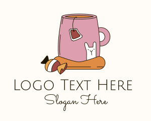 Teahouse - Sweet Tea Drink logo design