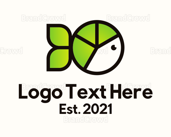 Pie Chart Fish Logo