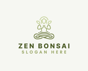 Meditate Yoga Zen logo design