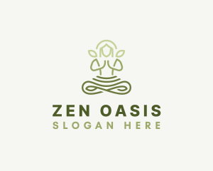 Meditate Yoga Zen logo design