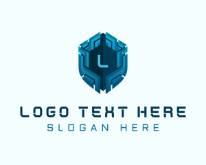 Electronics - Cyber Tech Shield logo design