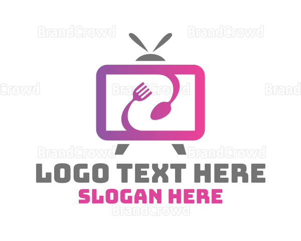 Food Vlog Media TV Channel Logo