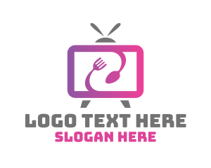 Mobile App - Food Vlog Media TV Channel logo design
