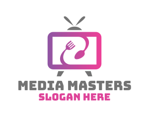 Media - Food Vlog Media TV Channel logo design