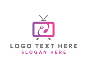 Blog - Food Vlog Media TV Channel logo design