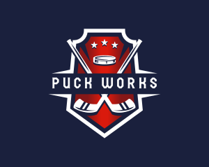 Puck - Hockey Varsity Tournament logo design