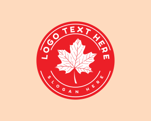 National - Canada Maple Leaf logo design