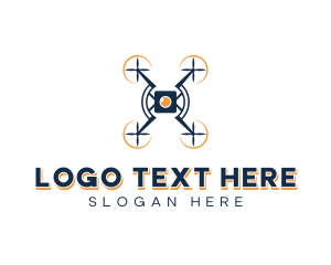 Drone - Camera Aerial Drone logo design