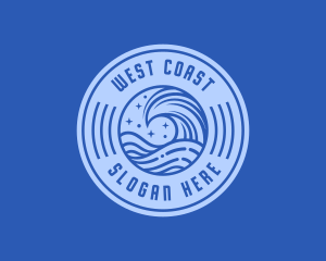 Wave Coast Resort logo design