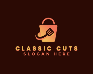 Spatula Shopping Bag logo design