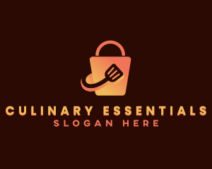 Spatula Shopping Bag logo design