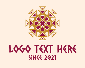 Ancient - Tribal Aztec Pattern logo design