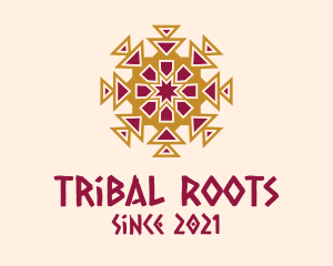 Tribal Aztec Pattern logo design