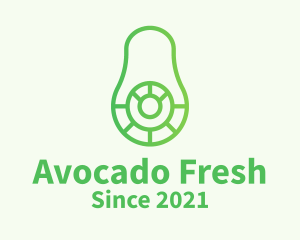 Avocado - Outline Healthy Avocado logo design