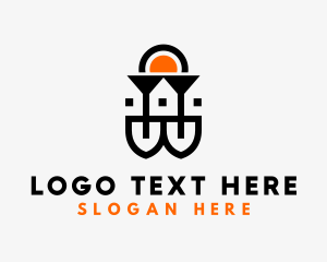 Logistic Hub - Abstract Real Estate logo design