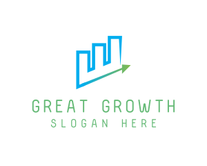 Finance Growth Chart logo design