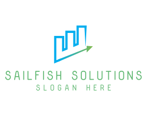 Finance Growth Chart logo design