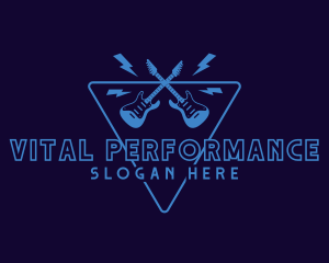 Performance - Performing Guitar Rock logo design