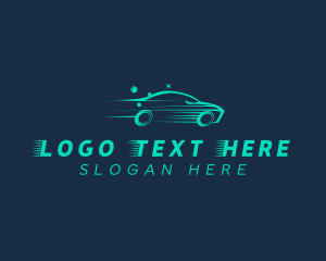 Sedan - Fast Vehicle Car Wash logo design