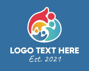 Learning Center - Colorful Equality Charity logo design