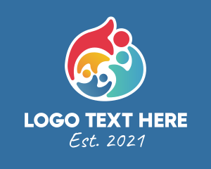 Togetherness - Colorful Equality Charity logo design