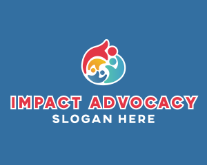 Colorful Equality Charity  logo design