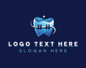 Oral Care - Dental Tooth Braces logo design