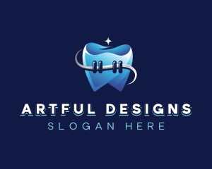 Dental Tooth Braces logo design