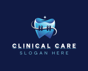 Dental Tooth Braces logo design