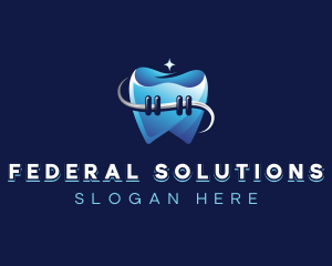 Dental Tooth Braces logo design