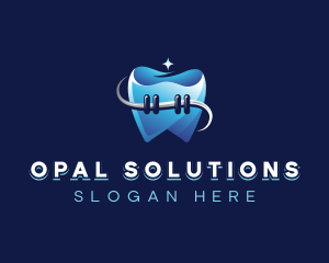 Dental Tooth Braces logo design