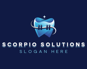 Dental Tooth Braces logo design