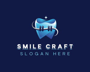 Orthodontist - Dental Tooth Braces logo design