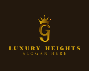 Penthouse - Regal Elegant Crown Letter G logo design