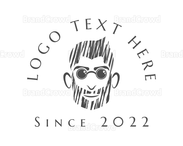 Man Beard Grooming Logo