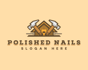 Hammer Cabin Nail logo design