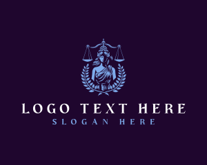 Legality - Female Justice Scales logo design