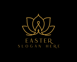  Lotus Flower Meditation Yoga  Logo