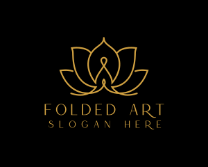  Lotus Flower Meditation Yoga  Logo