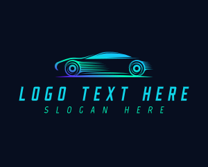 Sedan - Fast Car Automotive logo design