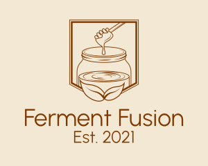 Ferment - Honey Tea Kombucha logo design