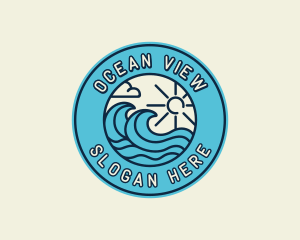 Coastal Waves Resort logo design