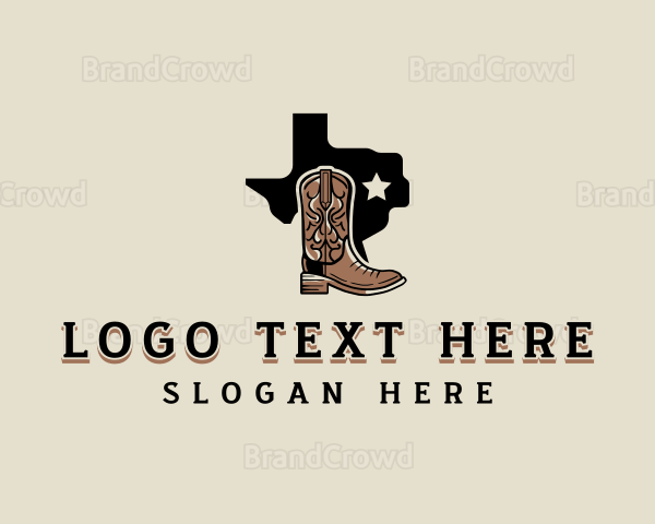 Cowboy Boot Rodeo Logo